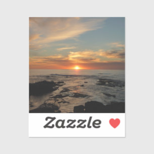 Sticker San Diego Sunset II California Seascape