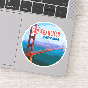 Sticker San Francisco California Golden Gate Bridge