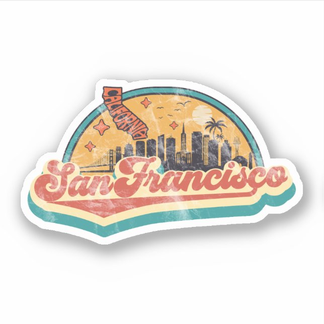 Sticker San Francisco, Californie (Devant)