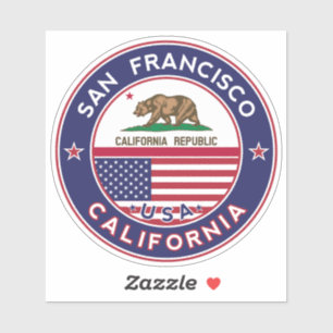 Sticker San Francisco, Californie