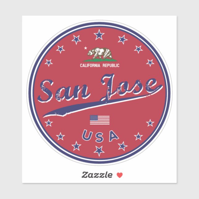 Sticker San Jose (Feuille)