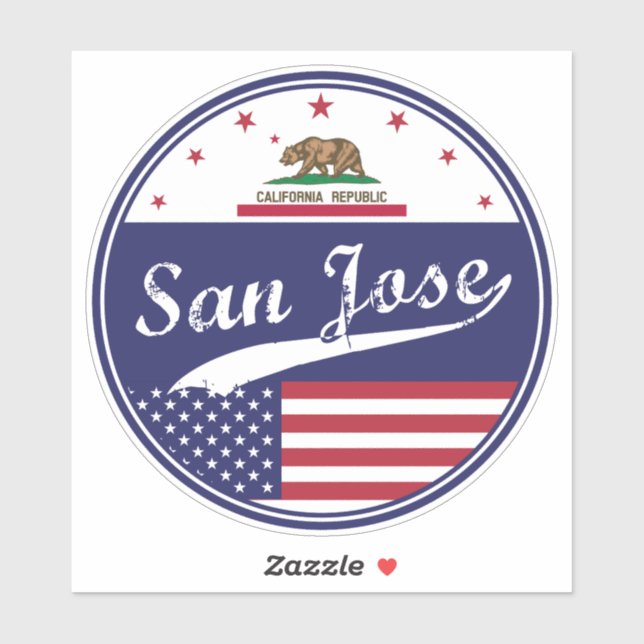 Sticker San Jose (Feuille)