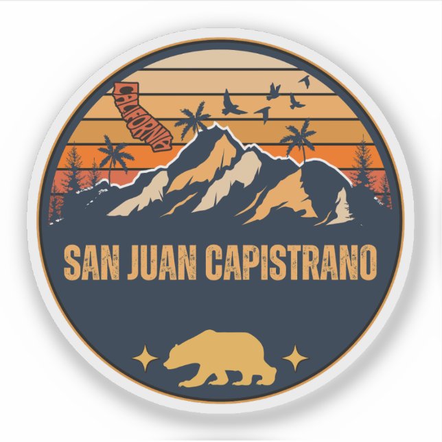 Sticker San Juan Capistrano, Californie (Devant)