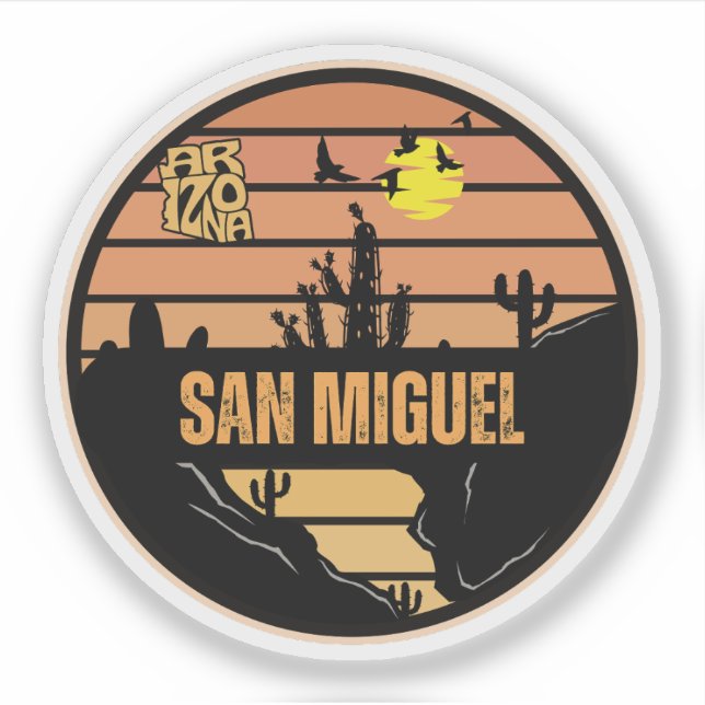 Sticker San Miguel, Arizona (Devant)
