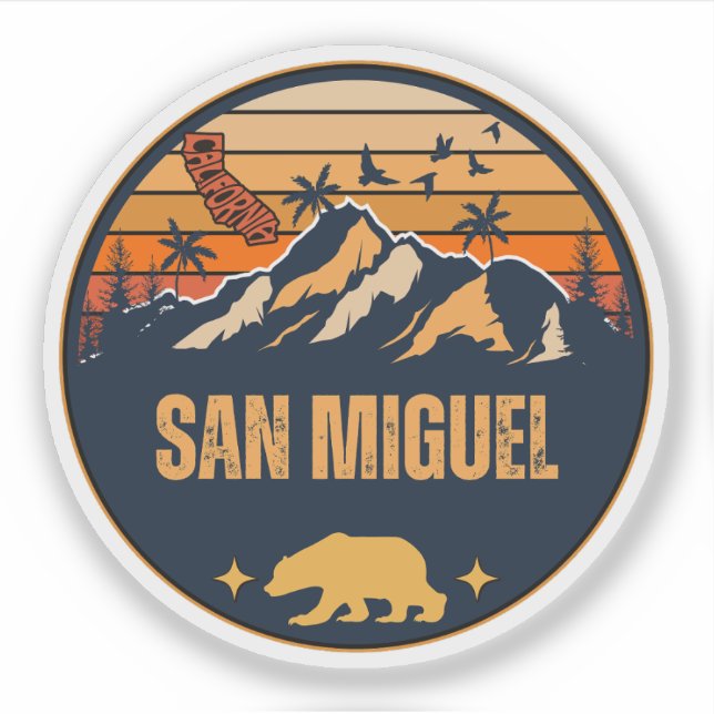 Sticker San Miguel, Californie (Devant)