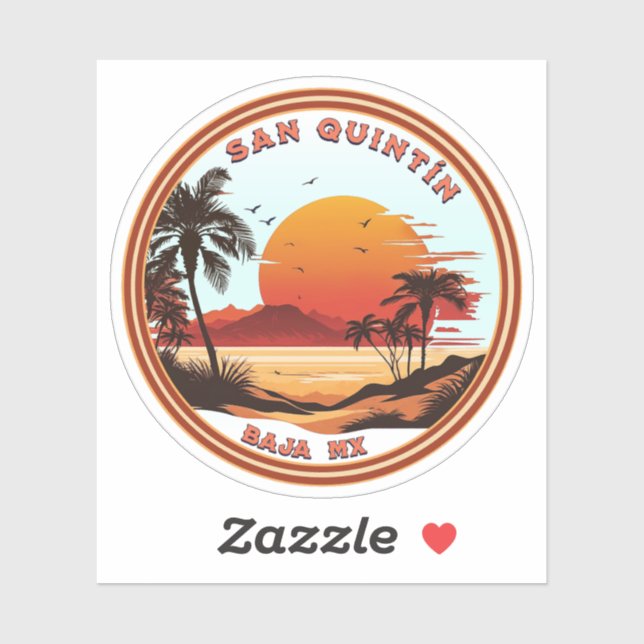 Sticker San Quintín Basse Californie Mexique (Feuille)