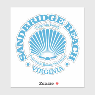 Sticker Sandbridge Beach (coquillage)