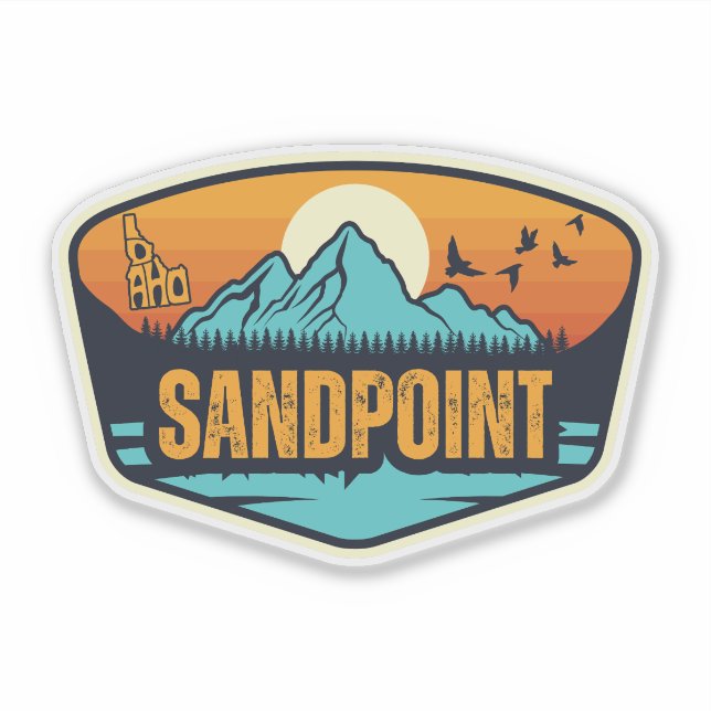 Sticker Sandpoint, Idaho (Devant)