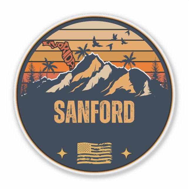 Sticker Sanford, Floride  (Devant)
