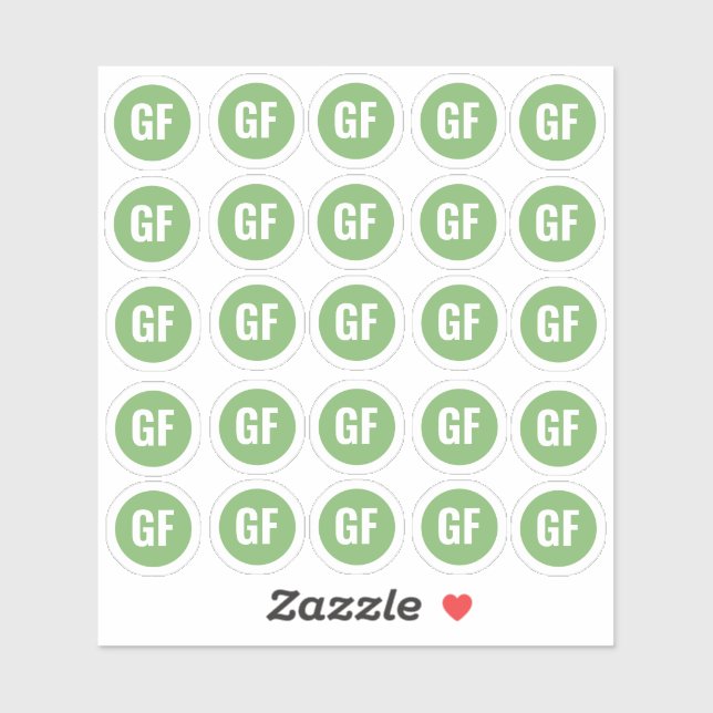 Sticker sans gluten au choix du repas (Feuille)