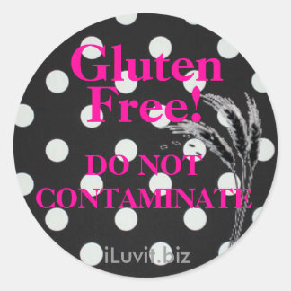 Sticker sans GLUTEN pour la maladie coeliaque - cu