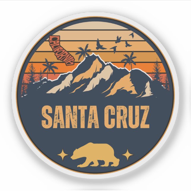 Sticker Santa Cruz, Californie (Devant)