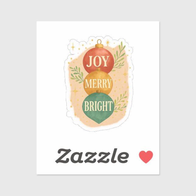 Sticker Santa & Snowman Winter Scene – Festive Holiday  (Feuille)