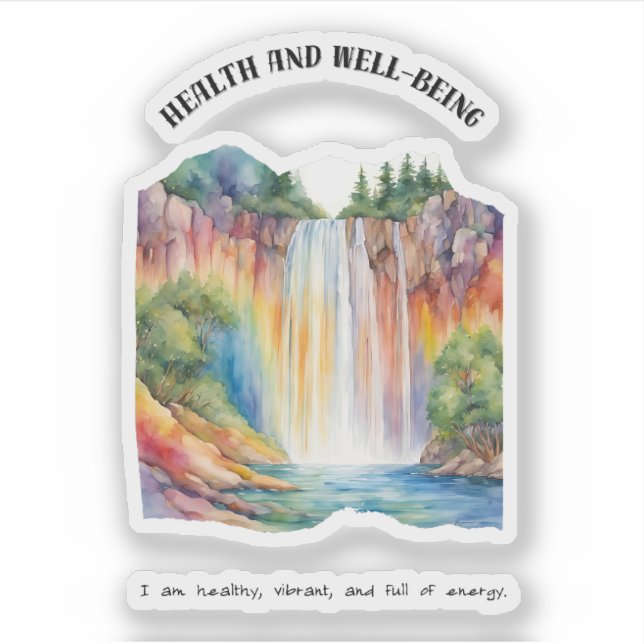 Sticker Santé et bien-être Affirmation positive (Devant)