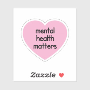 Sticker Santé mentale, mignonne, santé mentale, positive,