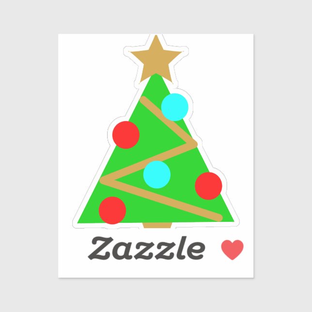 Sticker Sapin de Noël  (Feuille)