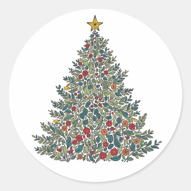 Sticker sapin de Noël (Devant)