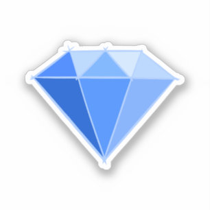 Sticker Sapphire Gemstone. Bijouterie. 45 Anniversaire du