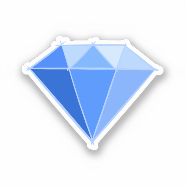 Sticker Sapphire Gemstone. Bijouterie. 45 Anniversaire du  (Recto)