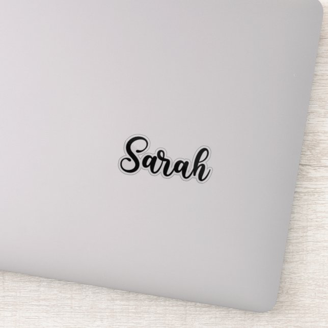 Sticker Sarah Name - Calligraphie manuscrite (Détail)