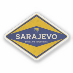 Sticker Sarajevo Bosnie-Herzégovine Vintage