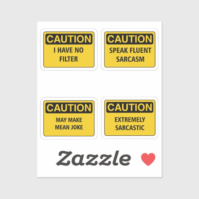 Sticker Sarcasm II (Feuille)