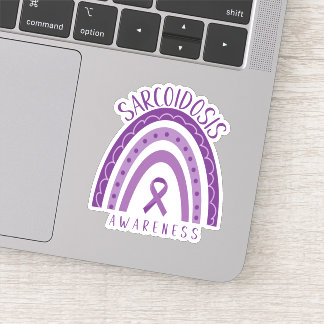 Sticker Sarcoïdose Violet arc-en-ciel Sensibilisation au r