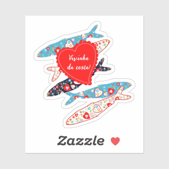 Sticker Sardines portugaises (Feuille)