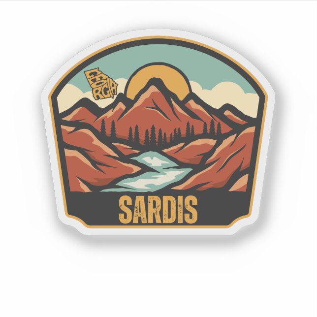 Sticker Sardis, Géorgie (Devant)