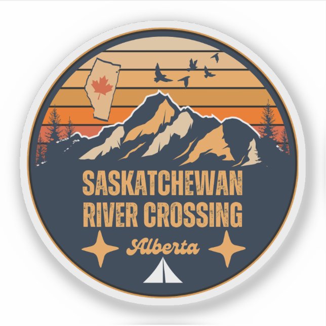Sticker Saskatchewan River Crossing (Alberta) (Devant)