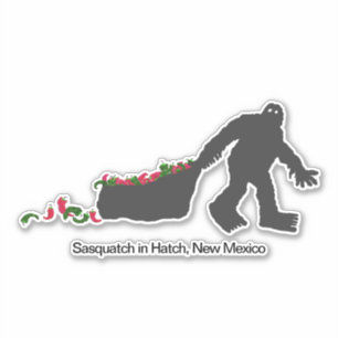Sticker Sasquatch à Hatch, Nouveau-Mexique