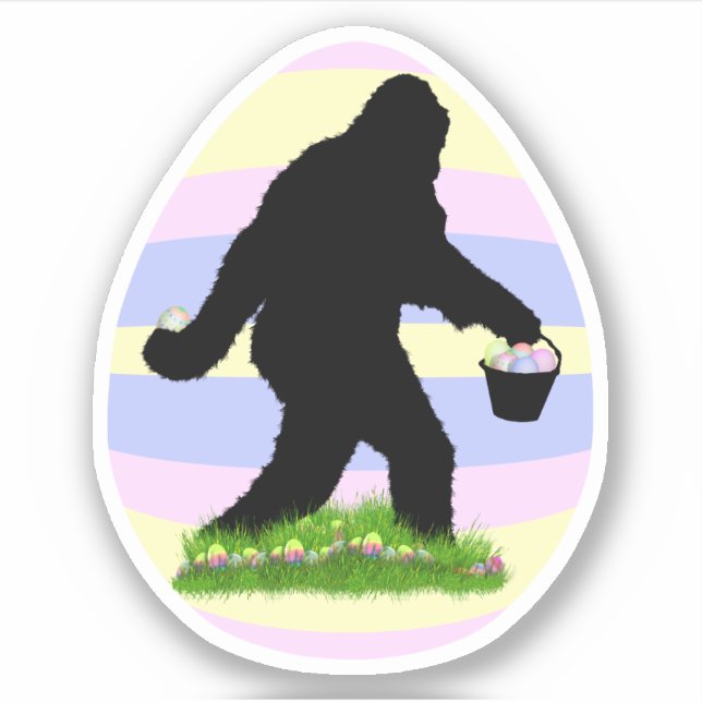 Sticker Sasquatch de Pâques  (Devant)