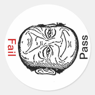 Sticker Sat Unsat Pass Fail Optique Illusion Homme