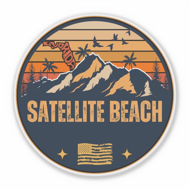 Sticker Satellite Beach, Floride  (Devant)