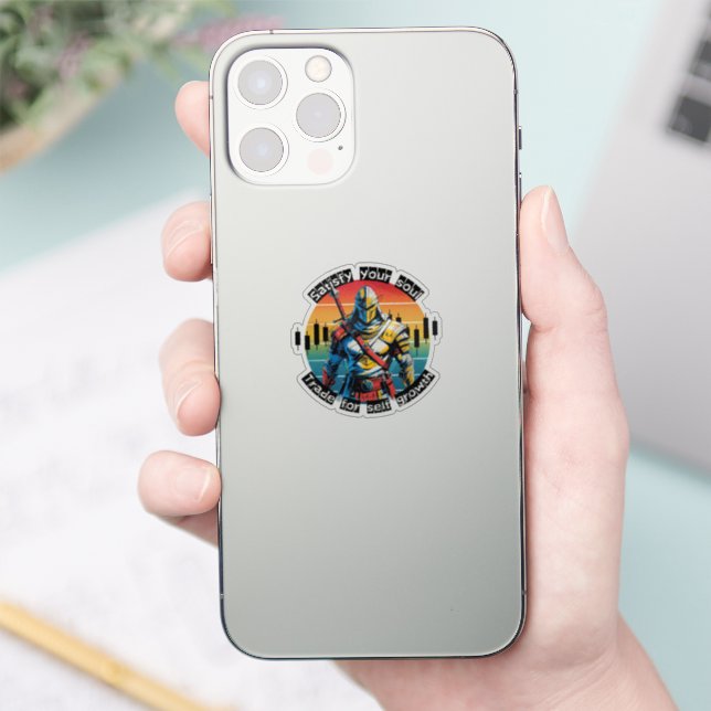 Sticker Satisfy | Trade motivation | Fantasy Design (Téléphone)