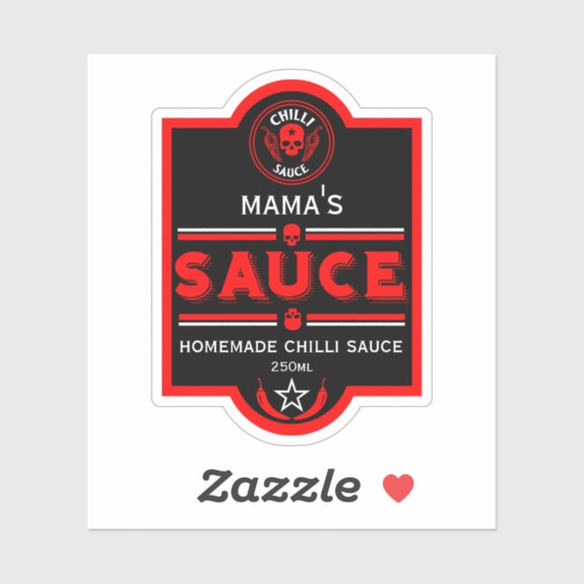 Sticker Sauce chili maison (Feuille)