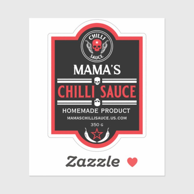 Sticker Sauce chili maison (Feuille)