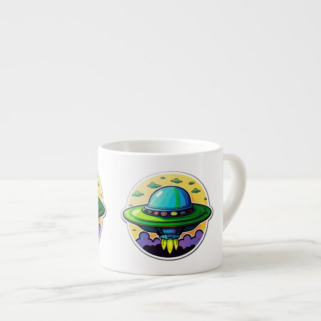 Sticker Saucer Art Espresso Mug (Devant droit)