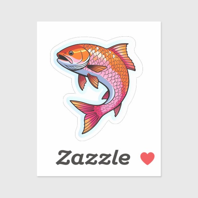 Sticker Saumon  (Feuille)