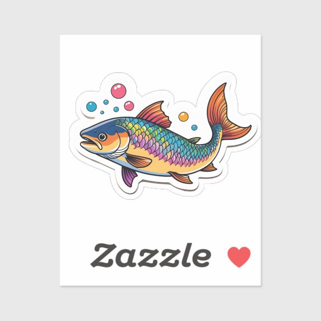 Sticker Saumon  (Feuille)