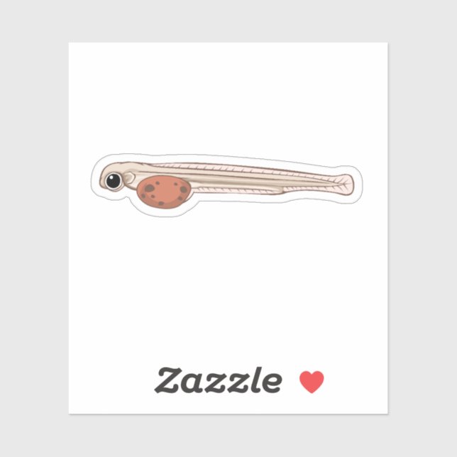 Sticker Saumon Sockeye Alevin (Feuille)