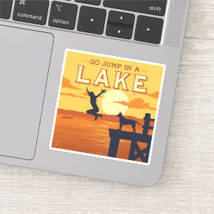 Sticker Sauter Sur Un Lac