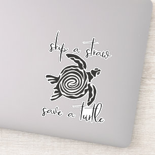 Sticker Sautez des économies de paille une mer libre de