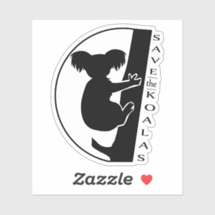 Sticker Sauvez les Koalas