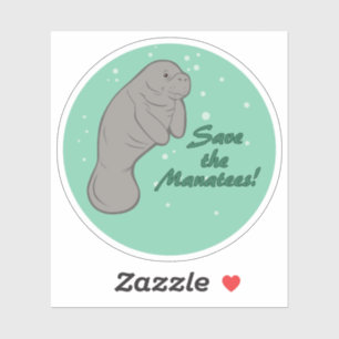 Sticker Sauvez les Manatees !
