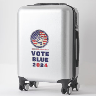 Sticker Save Democracy Vote Blue 2024 Election XL Decal