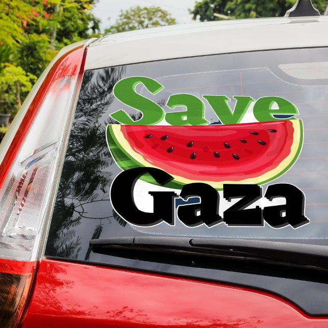 Sticker Save Gaza Watermelon Car (Créateur téléchargé)