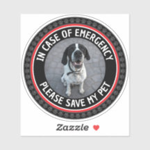 SAVE MY PET Safety Alert Custom Photo Modern 