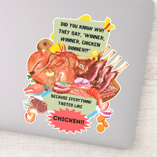 Sticker Saviez-vous que le vainqueur, le vainqueur dîner d