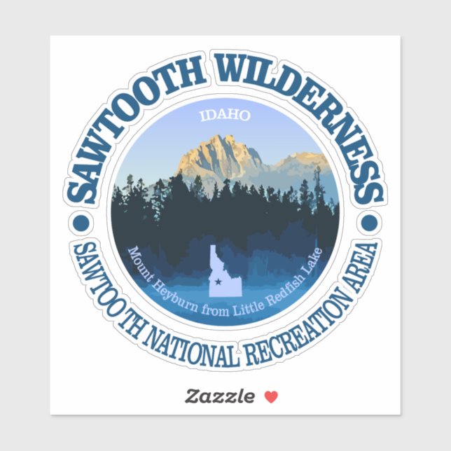 Sticker Sawtooth Wilderness (Feuille)